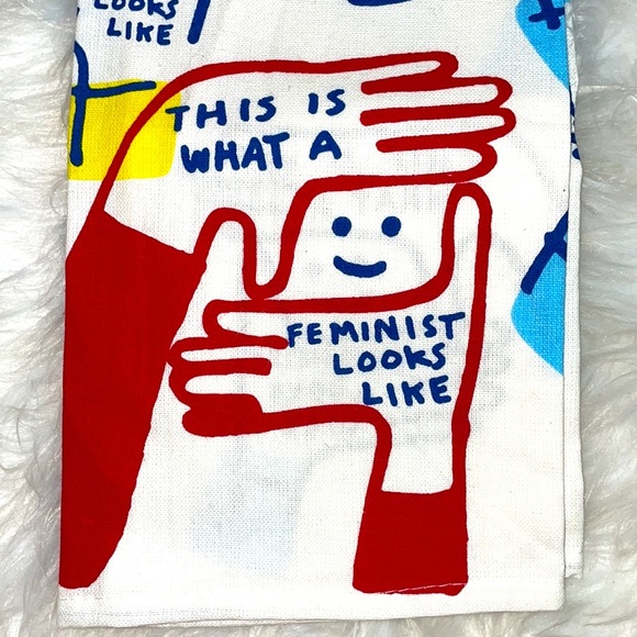 “This is what a Feminist looks like” dish towel - Picture 2 of 5